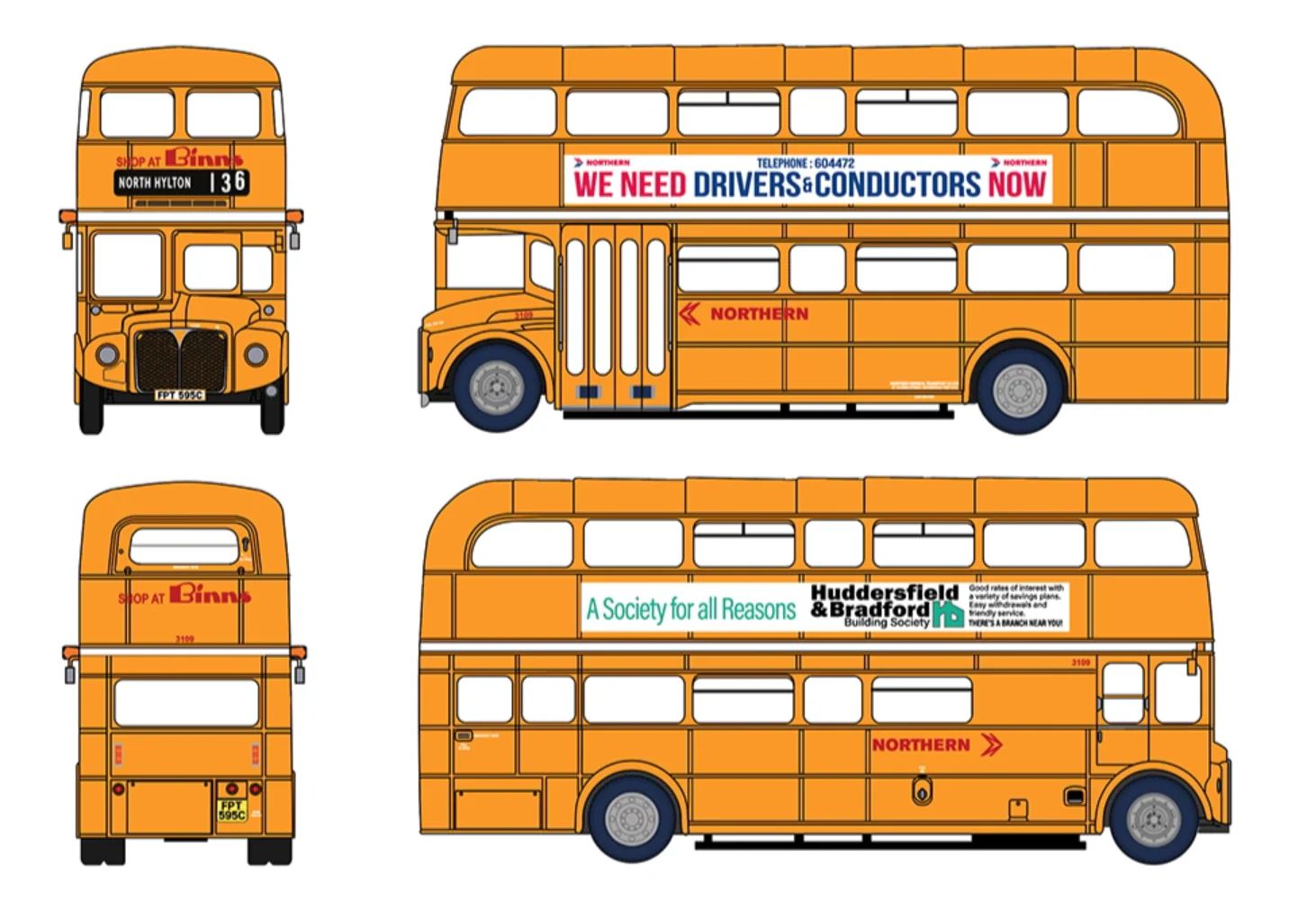NEW EFE Road AEC Routemaster Buses